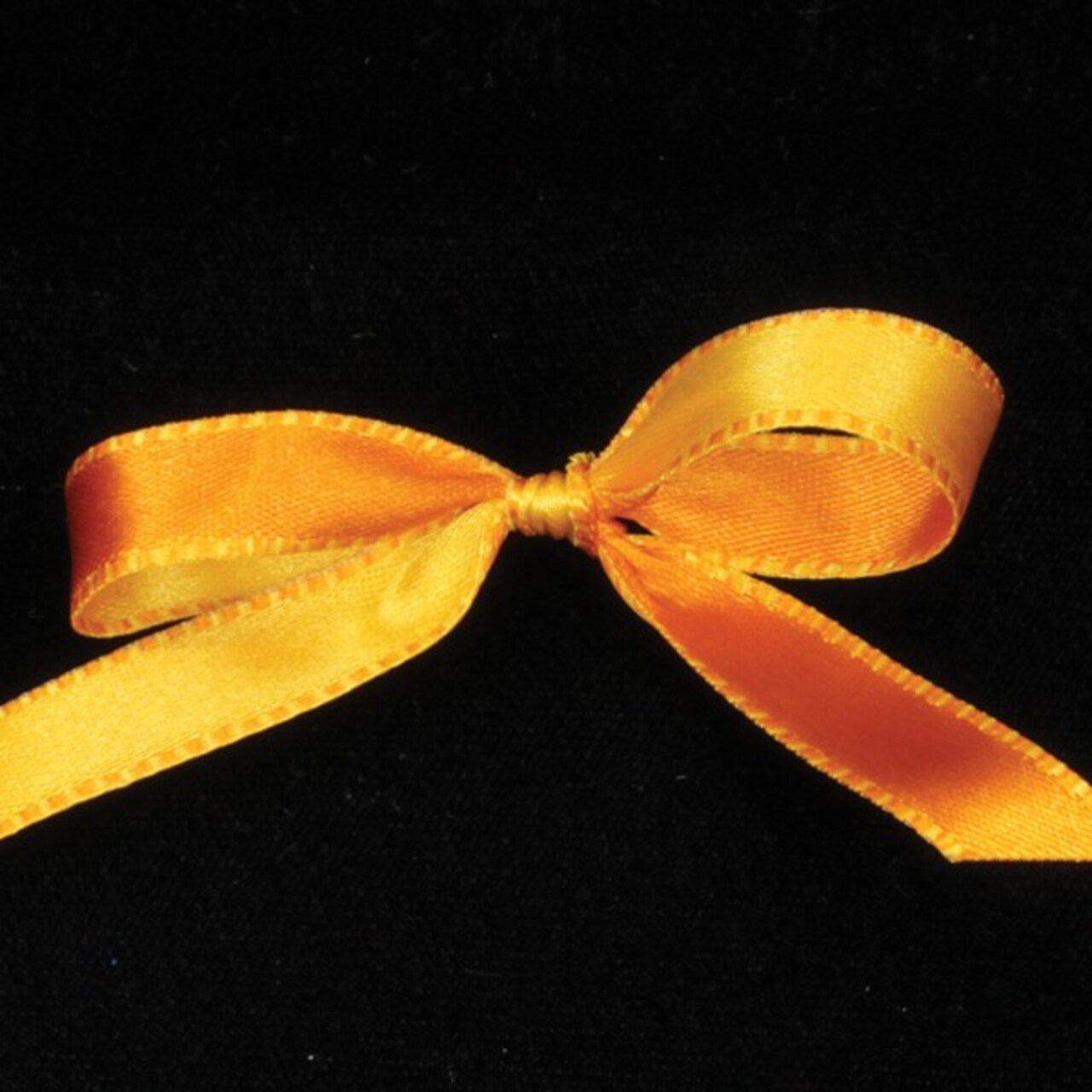 The Ribbon People Yellow and Orange Double Sided Craft Ribbon with Stitch Edge 0.25" x 110 Yards